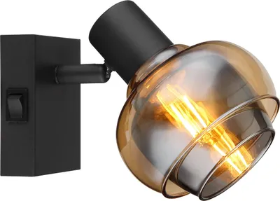 Produktbild von GLOBO 54309-1B TOKKI Strahler Metall schwarz matt, 1x E14
