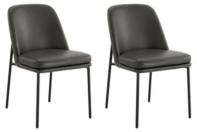 Produktbild von CHITA Polsterstuhl (2 St) 4-Fuß-Stuhl, Esszimmerstuhl, Verstellbare Füße, Metallgestell