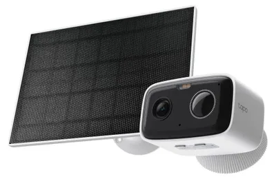 Image de Kit de caméra de surveillance solaire avec intelligence artificielle, pour extérieur, Full HD, IP65, sans fil