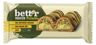 WAFELEK Z NADZIENIEM PISTACJOWYM BIO 34 g - BETT'R