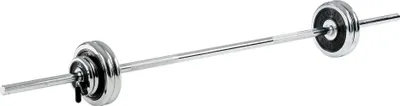 Produktbild von Sport-Thieme Langhantel-Set 52,5 kg oder 77,5 kg, Chrom mit Gummieinlage, 52,5 kg