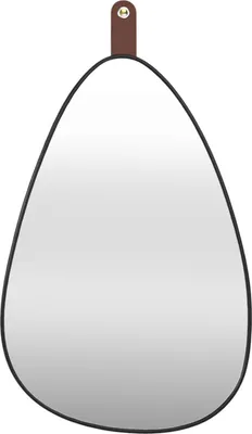 Produktbild von HowHomely | Wandspiegel - Spiegel - 60 x 40 cm - Oval - Wandhängespiegel - Aufhängeband
