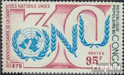 Produktbild von Briefmarken Kongo (Brazzaville) 1975 Mi 505 (kompl.Ausg.) postfrisch 30 Jahre UNO