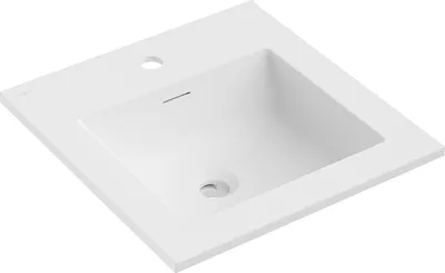 Image de Mexen Otis lavabo encastré 46 x 46,5 cm, blanc mat - 25184501