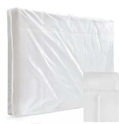 Imagen del producto de Funda protectora para colchones Ibenzoa® de 140 x 200 cm – para colchones de hasta 30 cm de altura, fabricada en polietileno, impermeable y resistente al desgarro, con doble cremallera y reutilizable