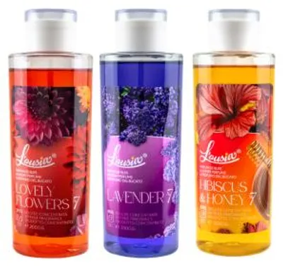 Productafbeelding van L’ousia Floral-promotieset 3x200 g – LF, HH, Lavender, geconcentreerd wasparfum met langdurige geur, goed voor maximaal 240 wasbeurten