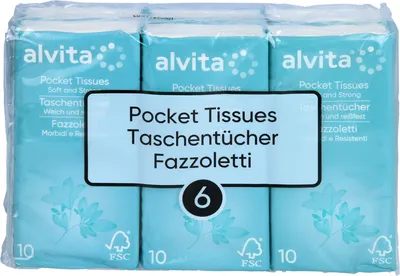 Zdjęcie produktu dla Chusteczki Alvita, 60 sztuk