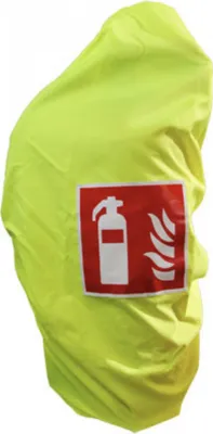 Produktbild von Gitterhaube gelb Schutzhaube bis 6Kg Feuerlöscher Haube Abdeckung Überzug neon