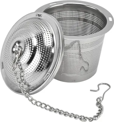Obrázek produktu pro Čajové sítko Barrel ve tvaru nerezové oceli Loose Tea Steeper Tea Infuser s podšálkem pro sypaný čajový čaj Káva