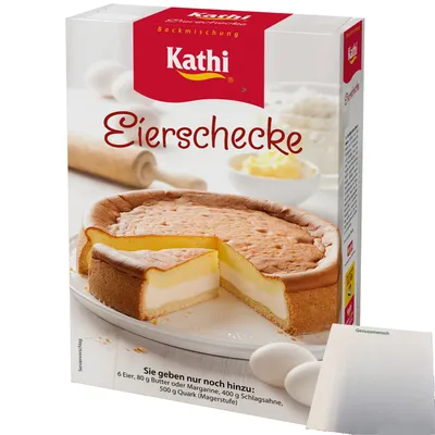 Produktbild von Kathi Backmischung für Eierschecke (545g Packung) + usy Block