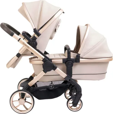 Produktbild von ICandy Peach 7 Geschwisterwagen - Essential Bundle - Biscotti | Kinderwagen Paketangebot