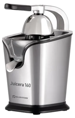 Citruspresse 160 W, Edelstahlfilter, 2 Kegelgrößen, Hebel
