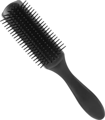 Produktbild von Hitzebeständige Silikon Haarbürste Schwarz für nasses Haar mit ergonomischem Anti-Rutsch-Griff