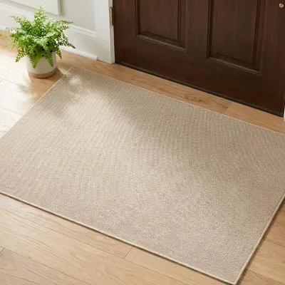 Immagine prodotto di Tappetino interno, 90x150 cm, beige, antiscivolo, lavabile, assorbente, sottile