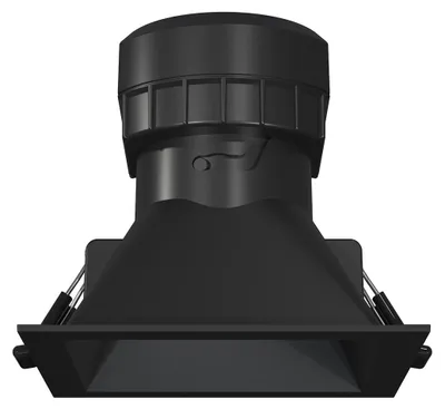 Obrázek produktu pro Pulcom 8W čtvercový vestavný LED reflektor, úhel vyzařování 38°, teplota barev 2700 K/3200 K/4000 K, matná černá, pro vnitřní prostory – Beneito & Faure