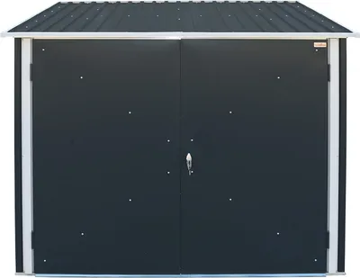 Produktbild von Duramax Fahrradbox aus Stahlblech für 4 Räder