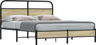 Immagine prodotto di vidaXL Rete da letto senza materasso 160x200 cm Materiale a base di legno rovere Sonoma