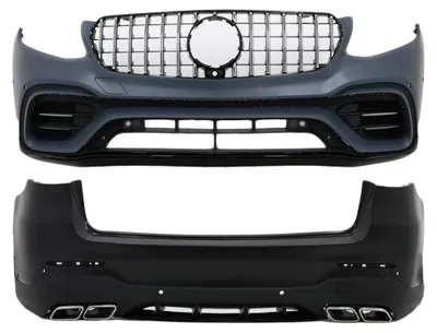 Productafbeelding van Bodykit voor Mercedes GLC SUV X253, standaardmodel, bouwjaar 2015-2019. Omvat: bumperset en wielkastverbreders.