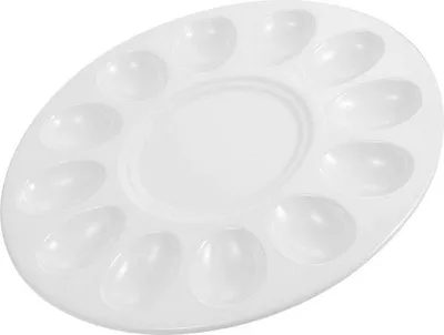 Produktbild von Famanu Eierhalter Keramischer Organizer - Weiße Melamine mit Kugelöffnungen