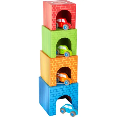 Produktbild von Small Foot 11083 Stapelwürfel Fahrzeuge (1 Stück)