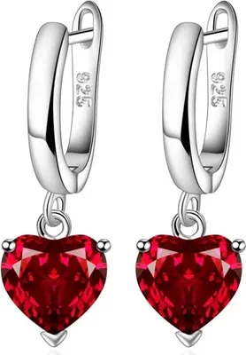 Image de Boucles doreilles Nicola Rouge - Élégance et Confort KP29373