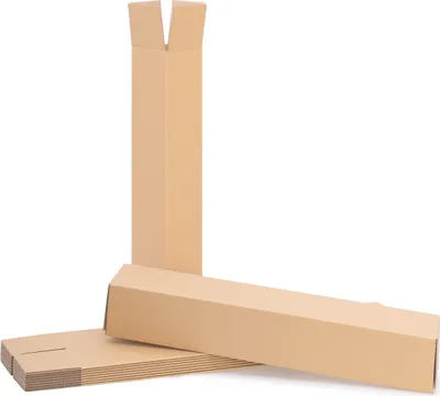 Produktbild von 30 Versandhülsen eckig 655 x 105 x 105 mm Versandrolle Versandrohr || Porto sparen - NUN OHNE SPERRGUTZUSCHLAG || Faltkarton Versandkarton