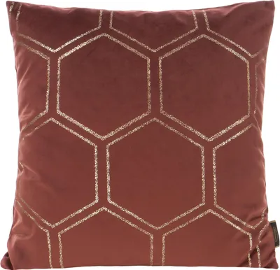Image de EUROFIRANY | Taie d'oreiller - 45 x 45 cm - bordeaux Housse de coussin - Moderne