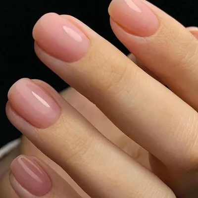 Image de Ongles factices nude rose, extra courts, forme squoval, finition brillante, gel, acrylique, 24 pièces