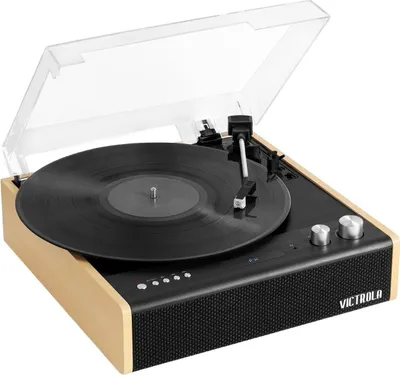 Zdjęcie produktu dla Victrola VTA-72-BAM, Gramofon z napędem pasowym, Bambusowy, 33 1/3,45,78 RPM, Obrotowy, A2DP, AVRCP, 10 m