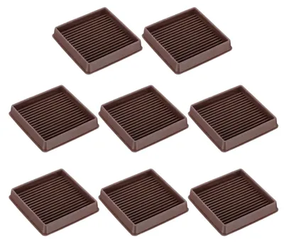 8er-Pack Möbelgleiter aus Gummi, 84x84x16 mm, rutschfest