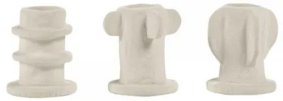 Produktbild von SERAX Kerzenhalter Set 02 Molly Ceramic Beige (3-teilig)