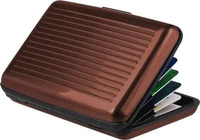 Image de Jumada's - Porte-cartes - Portefeuille en aluminium - marron