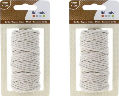 Zdjęcie produktu dla 2 Sznurek bawełniany do makramy 10 m - beżowy