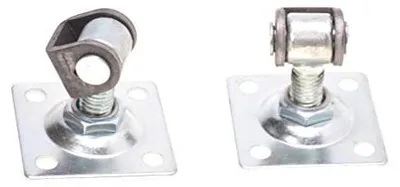 Immagine prodotto di Aqbau, set di 2 pezzi. Angolo regolabile M16 con piastra di fissaggio 80x80 mm. Cerniere per porte regolabili