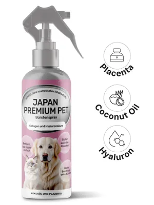 Produktbild von Japan Premium Entfilzungsspray Hund & Katze 220 ml – Entwirrungsspray & Kämmhilfe für die Fellpflege, löst Knoten mit blumigem Duft
