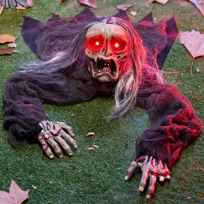 Halloween-Zombie Groundbreaker, 50 cm, mit Licht & Sound