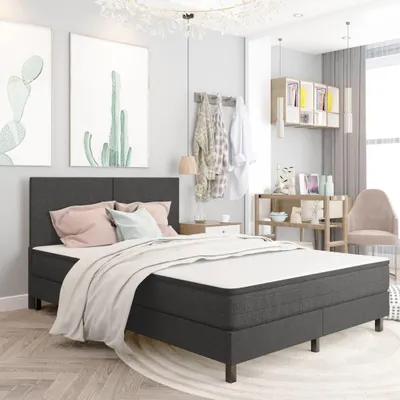 Produktbild von vidaXL Kopfteil Dunkelgrau Stoff 140×200 cm