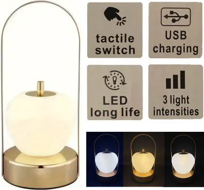Produktbild von LED-Campinglichter, tragbare Tischlampe, USB Nachtlicht Weihnachten