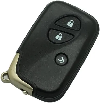 Produktbild von Techstar-Autoschlüsselgehäuse im Smart-Key-Stil mit 3 Tasten, kompatibel mit Lexus ES350, GS350, IS250, RX350 – Schlüsselblatt PG428A