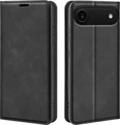 Produktbild von Mobigear Retro Slim iPhone Air Hülle Klapphülle Geldbörse - Schwarz