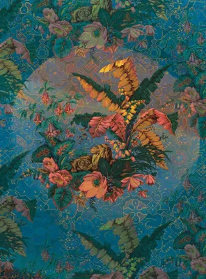 Zdjęcie produktu dla Sanders & Sanders fototapeta przejrzeć niebieskimIróżowym 200 x 270 cm