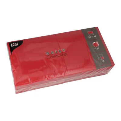 Produktbild von Servietten "DAILY Collection" 1/4-Falz 32 cm x 32 cm bordeaux