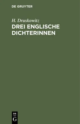 Produktbild von Drei englische Dichterinnen