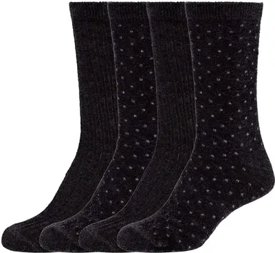 Produktbild von Camano Socken cosy shiny in Box im praktischen 4er Pack black 35-38