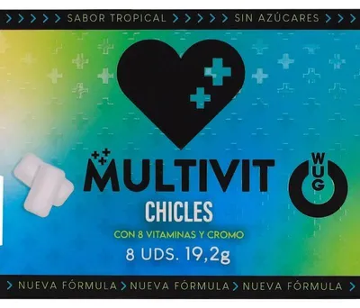 Produktbild von Wug Nahrungsergänzungskaugummi mit Melatonin und Heilkräutern 8 Stück zuckerfrei