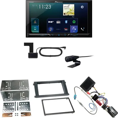 Produktbild von Pioneer SPH-DA230DAB CarPlay Android Auto Einbauset für Porsche Cayenne bis 2006