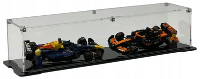 Immagine prodotto di Vetrina nera per 2 auto LEGO® Speed Champions – ad esempio, auto di Formula 1