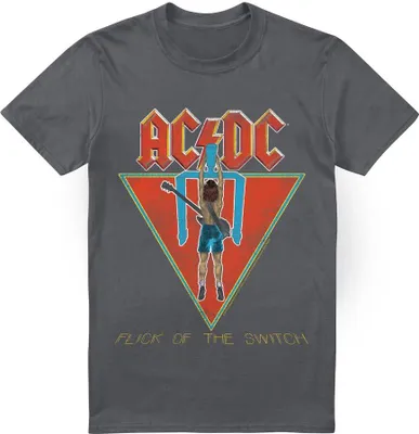 Produktbild von AC/DC - "Flick of the Switch" T-Shirt für Herren TV13310 (M) (Holzkohle)