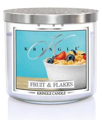 Productafbeelding van Kringle Candle TUMBLER Fruit & Flakes, geurkaars met 3 lonten, 411g