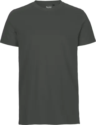 Produktbild von Neutral O61001 | Mens Fitted T-Shirt +GOTS- - Farbe: Charcoal - Größe: M